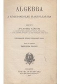 Dr. Lutter Nándor - Algebra