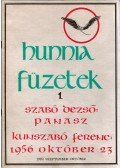 Szőcs Zoltán - Hunnia Füzetek 1. 1989. szeptember-október