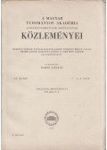 Somos András - A Magyar Tudományos Akadémia Agrártudományi Osztályának közleményei XI. kötet 1-4. szám