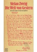 Zweig, Stefan - Die Welt von Gestern