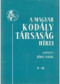 Bónis Ferenc - A Magyar Kodály Társaság Hírei V-VI. évfolyam 1982-1983