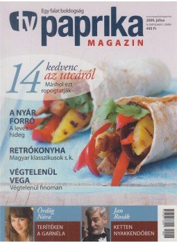 Zsigmond Gábor - TV paprika magazin 2009. július Zsigmond Gábor - TV paprika magazin 2009. július, 2009 antikvár könyv