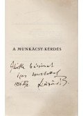 Lázár Béla - A Munkácsy-kérdés (Dedikált)