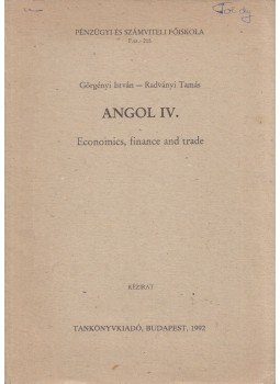 Görgényi István, Radványi Tamás - Angol IV. Görgényi István, Radványi Tamás - Angol IV., Budapest 1992 antikvár könyv