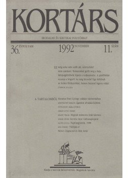 Kis Pintér Imre - Kortárs 1992. november Kis Pintér Imre - Kortárs 1992. november, Budapest 1992 antikvár könyv