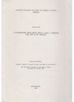Bruno Dini - I lavoratori dell'Arte della Lana a Firenze nel XIV e XV secolo, Bologna 1984 antikvár könyv