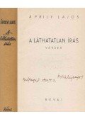 Áprily Lajos - A láthatatlan írás (aláírt)