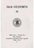 Bilkei Irén,Turbuly Éva - Zala vármegyek közgyűlési jegyzőkönyveinek regesztái 1555-1711. I.