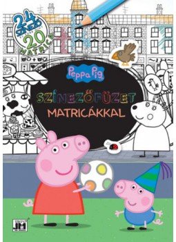  - Színezőfüzet matricákkal - Peppa malac - 24 színező és több mint 20 matrica, null 2021 antikvár könyv