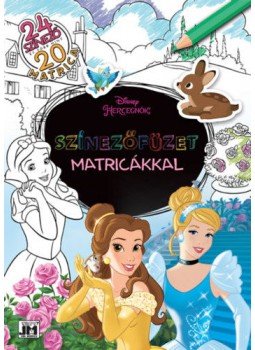  - Színezőfüzet matricákkal - Disney-hercegnők - 24 színező és több mint 20 matrica, null 2021 antikvár könyv