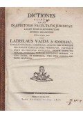 Vajda László - Dictiones quinque quas in auditorio facultatis juridicae
