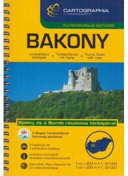 Szalamonidesz Sándor (szerkesztő) - Bakony turistakalauz 1:40 000 - Eplény és a Somló részletes térképével, Budapest 2010 antikvár könyv