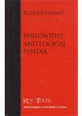 Rudolf Carnap - Philosophy and Logical Syntax (reprint)