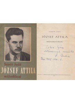 Szántó Judit - József Attila műfordításai (dedikált), Budapest 1954 antikvár könyv