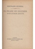 Bertrand Russell - In praise of idleness