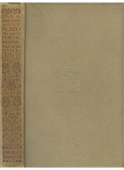 PLATO - Five Dialogues of Plato Bearing on Poetic Inspiration, London 1924 antikvár könyv