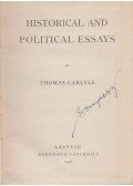 Carlyle, Thomas - Historical and Political Essays