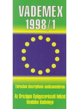 Dr. Gyenes Gábor, Osváth Éva, Dr. Tremmel Anna - Vademex 1998/1 Dr. Gyenes Gábor, Osváth Éva, Dr. Tremmel Anna - Vademex 1998/1, Budapest 1998 antikvár könyv