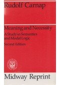 Rudolf Carnap - Meaning and Necessity
