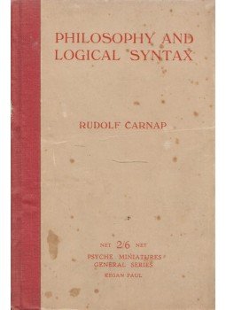 Rudolf Carnap - Philosophy and Logical Syntax Rudolf Carnap - Philosophy and Logical Syntax, London 1935 antikvár könyv
