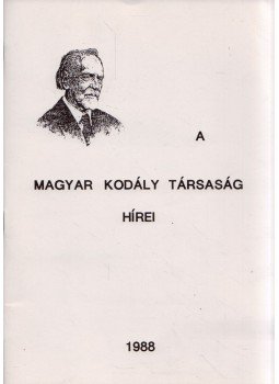 Csík Miklós - A Magyar Kodály Társaság Hírei 1988,  1988 antikvár könyv