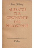 Mehring, Franz - Aufsätze zur Geschichte der Philosophie