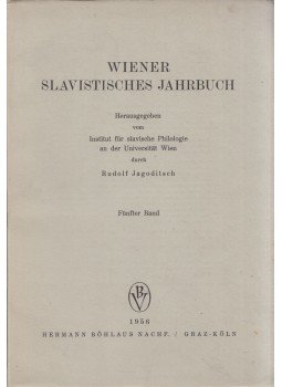 Rudolf Jagoditsch - Wiener Slavistisches Jahrbuch Fünfter Band, Graz 1956 antikvár könyv