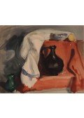 Berecz András - Csendélet fekete vázával, 1962