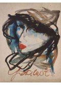 Szász Endre - Gracieuse, 1958 /Hátoldalon Kékruhás hölgy, vázlat/