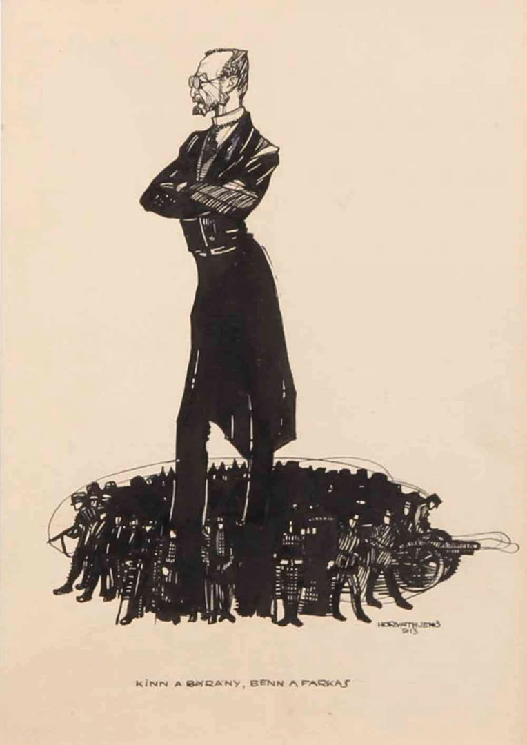 Horváth Jenő - Kinn a bárány, benn a farkas, 1913 aukciós tétel kép