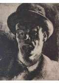 Szőnyi István - Kalapos önarckép