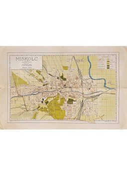 Gáspár Imre - Miskolc t. h. j. város térképe (1935), Miskolc 1935 antikvár könyv