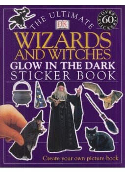 Jayne Parsons - The Ultimate Wizards and Witches Glow in the Dark Sticker Book, New York 2001 antikvár könyv