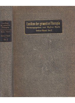 Walter Marle - Lexikon der gesamten Therapie III., Berlin-Wien 1924 antikvár könyv