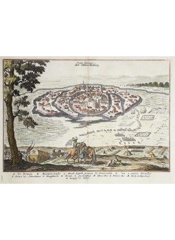  - Székesfehérvár látképe Matthäus Merian „Theatrum Europaeum” című monumentális művéből (1698), Franckfurt am Mayn 1698 antikvár könyv