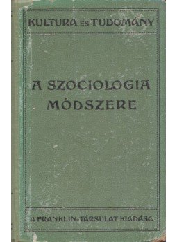 Durkheim, Émile - A szociológia módszere, Budapest 1917 antikvár könyv