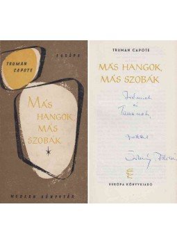 Truman Capote - Más hangok, más szobák (Örkény István által dedikált), Budapest 1964 antikvár könyv