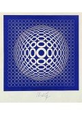 Victor Vasarely - Kék kompozíció