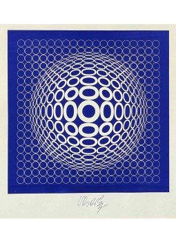 Victor Vasarely - Kék kompozíció Victor Vasarely - Kék kompozíció, 0 antikvár könyv