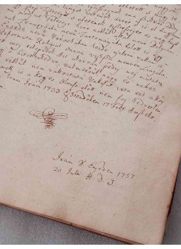  - Hermányi Dienes József sajátkezű fordítói kézirata 1737-ből, Nagyenyed 1737 antikvár könyv