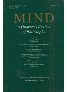 Mark Sainsbury (King's College London) - Mind: A Quarterly Review of Philosophy 1995. January Mark Sainsbury (King's College London) - Mind: A Quarterly Review of Philosophy 1995. January, Oxford 1995 antikvár könyv