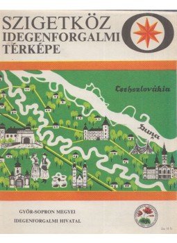- Szigetköz idegenforgalmi térképe - Szigetköz idegenforgalmi térképe, 1974 antikvár könyv