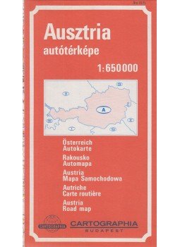 - Ausztria autótérképe 1:650000 - Ausztria autótérképe 1:650000, Budapest 1987 antikvár könyv