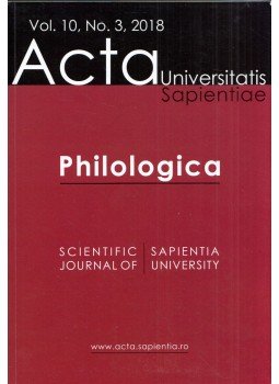 Dávid László - Philologica Volume 10, Number 3, 2018, Kolozsvár 2018 antikvár könyv