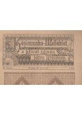 Gorzaleczki Ilona - Kézimunka-Melléklet, a Divat Ujság külön melléklete 1896. február