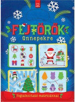 - Fejtörők ünnepekre - Foglalkoztató matricákkal, null 2021 antikvár könyv