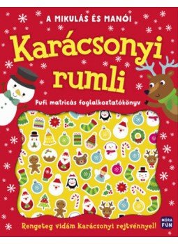  - A Mikulás és manói - Karácsonyi rumli - Pufi matricás foglalkoztatókönyv, null 2021 antikvár könyv