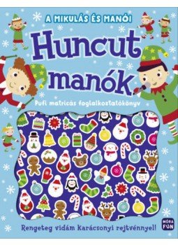  - A Mikulás és manói - Huncut manók - Pufi matricás foglalkoztatókönyv, null 2021 antikvár könyv