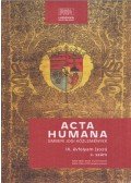 Péterfalvi Attila főszerk. - Acta Humana 9. évf. 2. szám