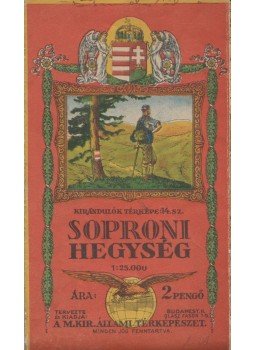  - Kirándulók térképe 14. szám - Soproni-hegység, Budapest 0 antikvár könyv